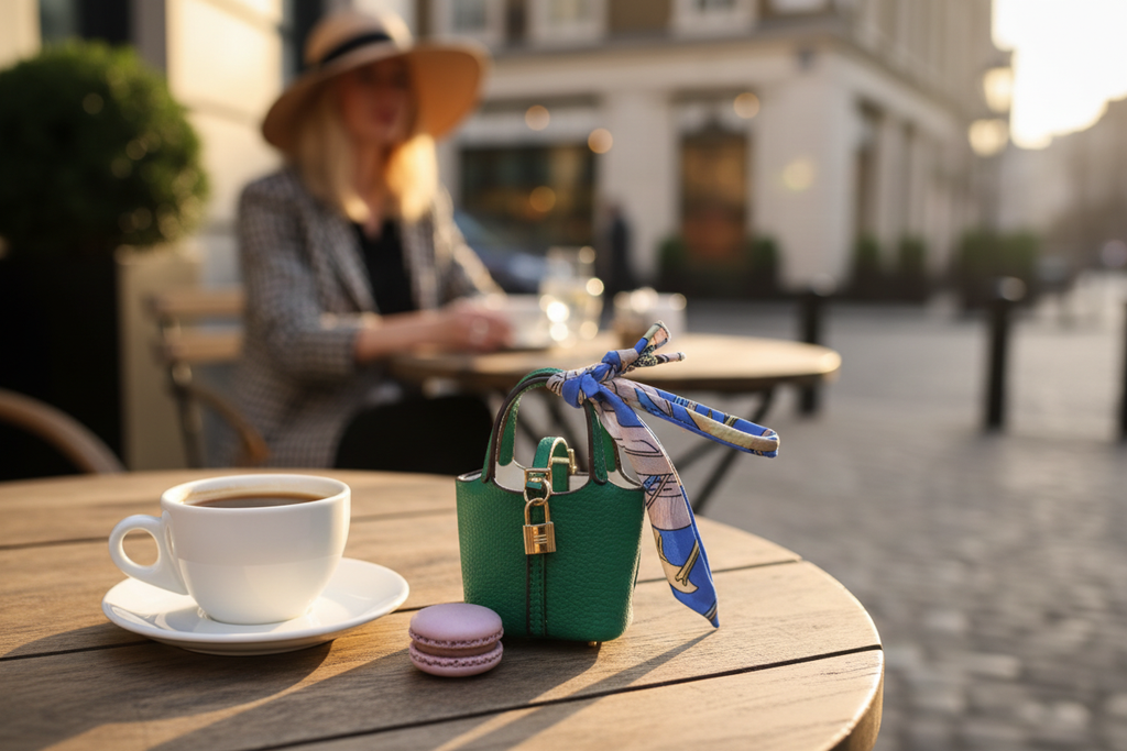 Mayfair Mini Bucket Bag – Emerald Green London Café