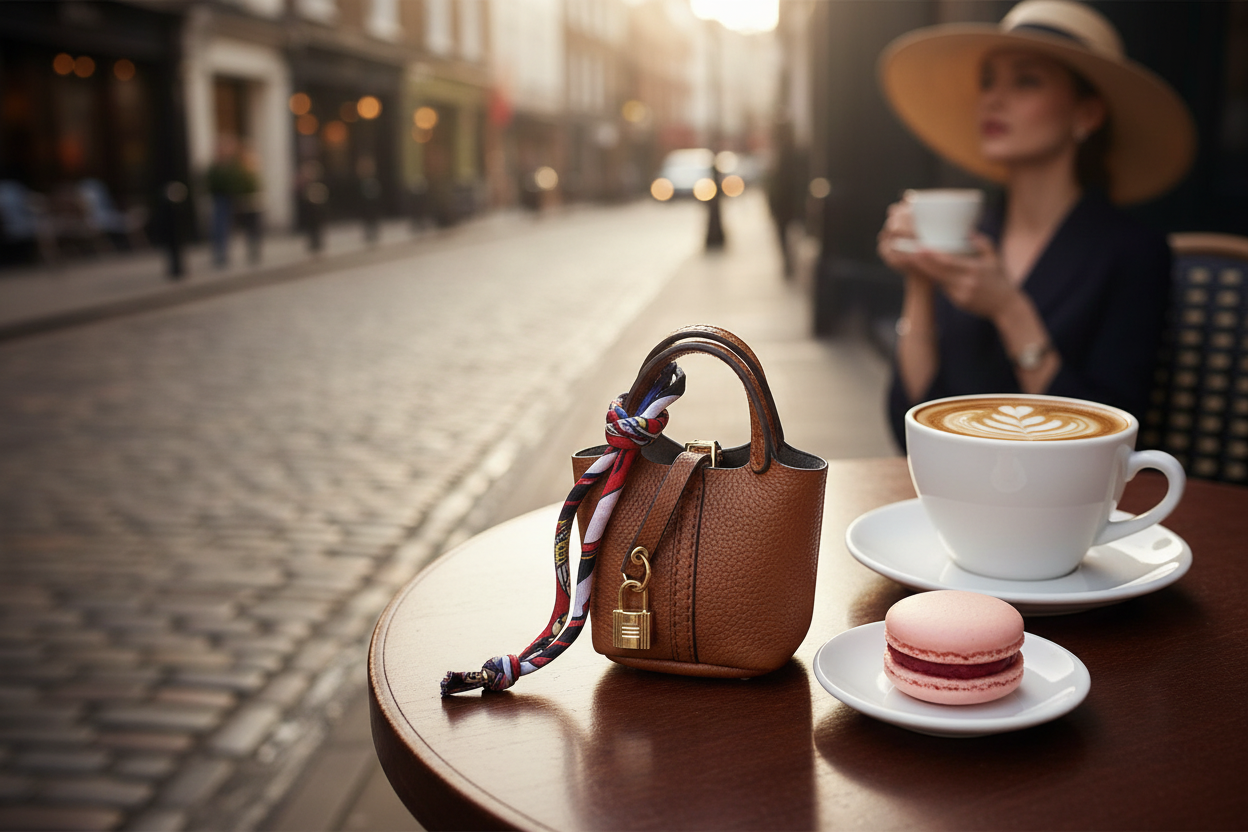 Mayfair Mini Bucket Bag – Tan Brown London Café